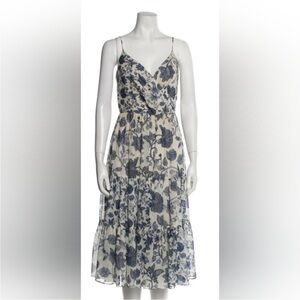 Sachin + Babi Blue and White Midi Dress